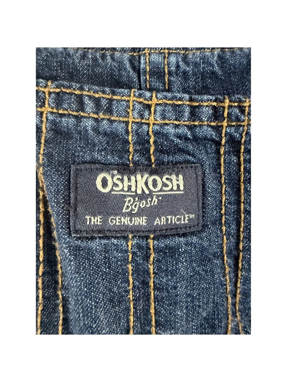 OshKosh Bgosh Kids 2T Flannel Lined Denim Overalls Vestbak Blue Plaid